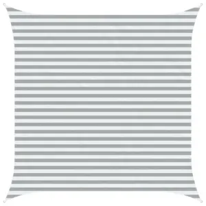 Kandiline päikesepuri helehall-valge, 3,6 x 3,6 m, 100% polüester Oxford