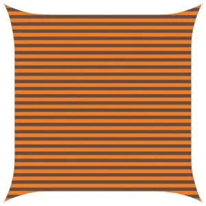 Kandiline päikesepuri oranž ja pruun, 3,6 x 3,6 m, UV-kindel polüester Oxford