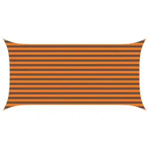 Ristkülikukujuline päikesepuri oranž-pruun, 4 x 2 m, UV- ja veekindel Oxford-polüester
