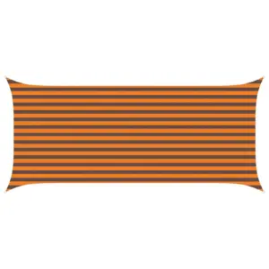 Ristkülikukujuline UV-kindel päikesepuri, oranž ja pruun, Oxford-polüester, 4,5 x 2 m