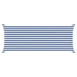 Päikesepuri sinine-valge, ristkülik, 5 x 2 m, polüester Oxford