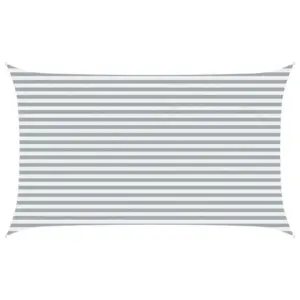 UV-kindel päikesepuri helehall-valge, Oxford-polüester, 5 x 3 m ristkülik