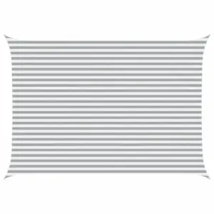 Ristkülikukujuline päikesepuri, helehall ja valge, 5 x 3,5 m, 100% Oxford-polüester