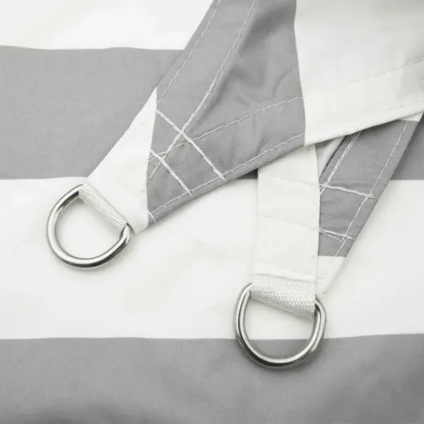 Ristkülikukujuline päikesepuri, helehall ja valge, 5 x 3,5 m, 100% Oxford-polüester – 5