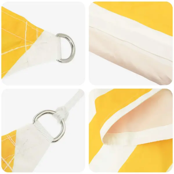 Ristkülikukujuline päikesepuri, kollane-valge, 5 x 4 m, polüester Oxford – 4