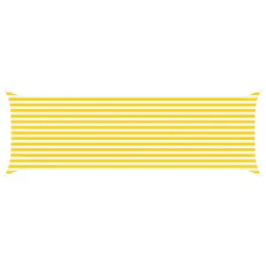 Päikesepuri kollane-valge, ristkülik, 6 x 2 m, polüester oxford