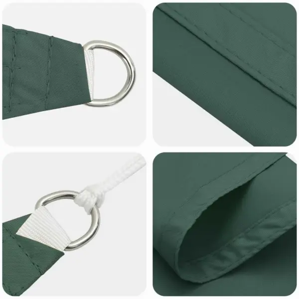 Päikesepuri terrassile ja aeda, tumeroheline, ristkülik, 6 x 2,5 m, 100% Oxford-polüester – 4
