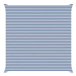 Päikesepuri sinine-valge, kandiline 6 x 6 m, 100% polüster Oxford