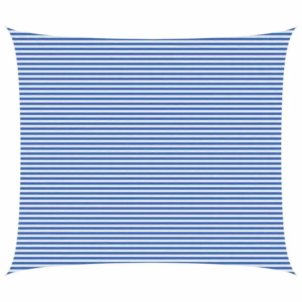 Päikesepuri UV‑kaitsega, sinine-valge HDPE, ristkülik, 6 x 8 m - 2