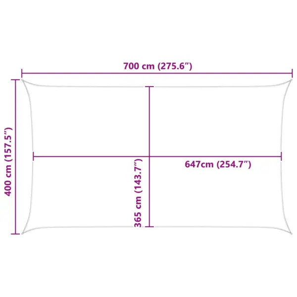Päikesepuri rõdule ja terrassile, helehall-valge, 7 x 4 m, 100% Oxford-polüester – 10