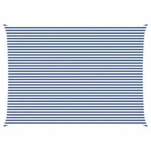 Ristkülikukujuline päikesepuri sinine-valge, 7 x 5 m, polüester Oxford