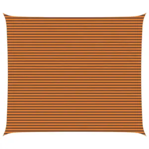 UV-kindel ristkülikukujuline päikesepuri, oranž-pruun, 7 x 6 m, polüester Oxford