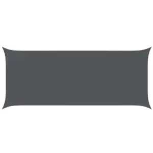 Ristkülikukujuline päikesepuri, antratsiit, 6 x 2,5 m, 100% Oxford-polüester