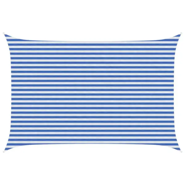 HDPE päikesepuri, ristkülik, sinine-valge, 3 x 5 m - 2