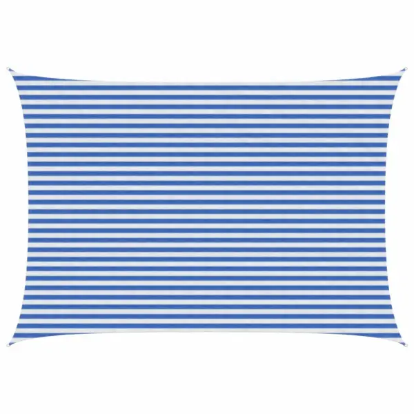 HDPE päikesepuri sinine-valge, ristkülik, 3 x 6 m – 2