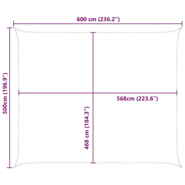 UV- ja veekindel päikesepuri, helehall-valge, 6 x 5 m – 10
