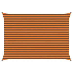 UV-kindel ilmastikukindel päikesepuri rõdule ja aeda, oranž-pruun, ristkülik, 5 x 3,5 m, 100% Oxford-polüester