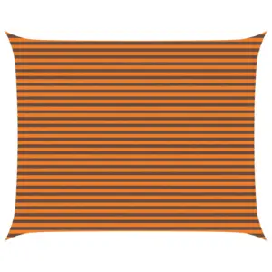 Ilmastikukindel ristkülikukujuline päikesepuri, oranž-pruun, 5 x 4 m, oxford-polüester