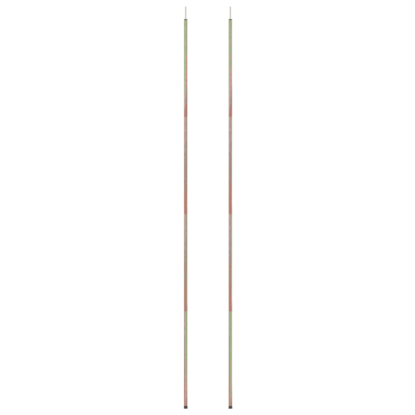 Päikesepurje ja telgi postid 2 tk, tsingitud teras, 250 cm – 3