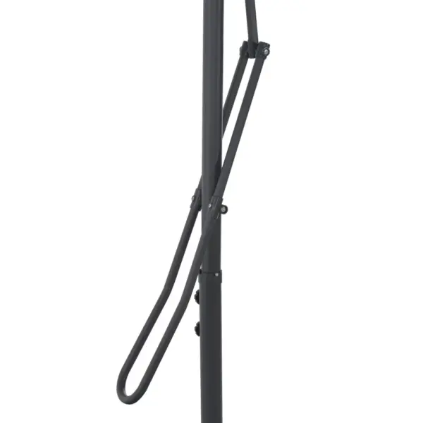 Päikesevari teraspostiga, 300 cm, pruunikashall, 360° pöörlev - 6