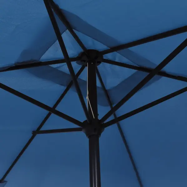 Päikesevari vändamehhanismiga, metallpostiga, taevasinine, 300 x 200 cm – 5
