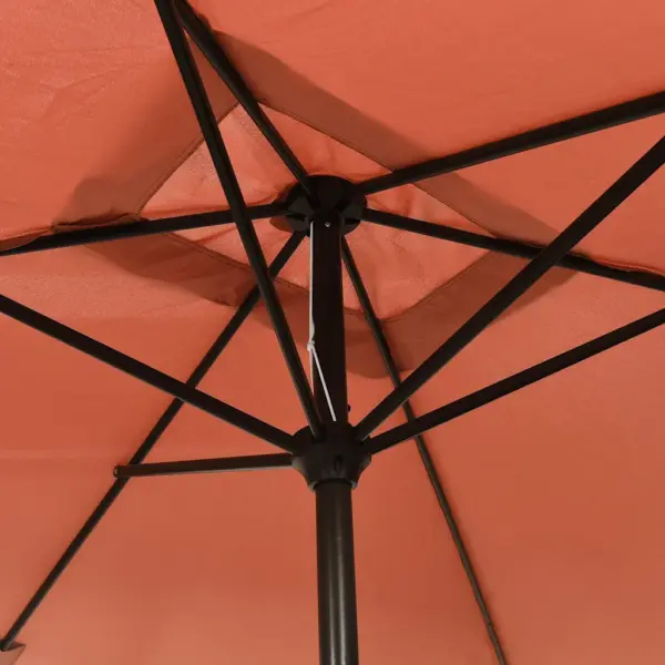Päikesevari metallpostiga, kallutatav, terrakota, 300 x 200 cm - 5