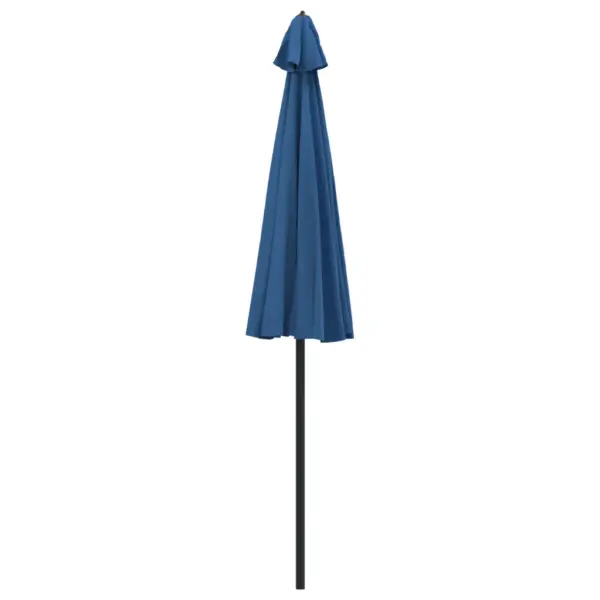 Taevasinine päikesevari vändasüsteemiga, alumiiniumpostiga, 270 cm - 4