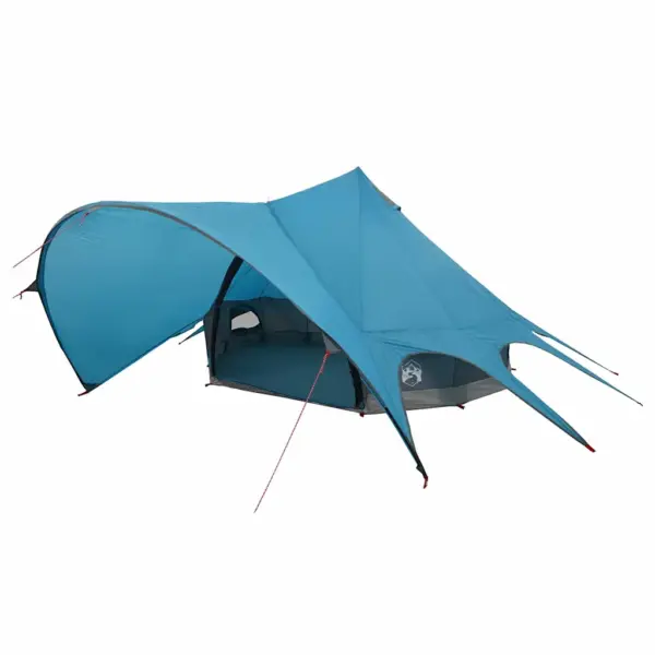 3-kohaline pere teepee telk 3-ühes katusega, sinine/hall, 312 x 312 x 197 cm – 2
