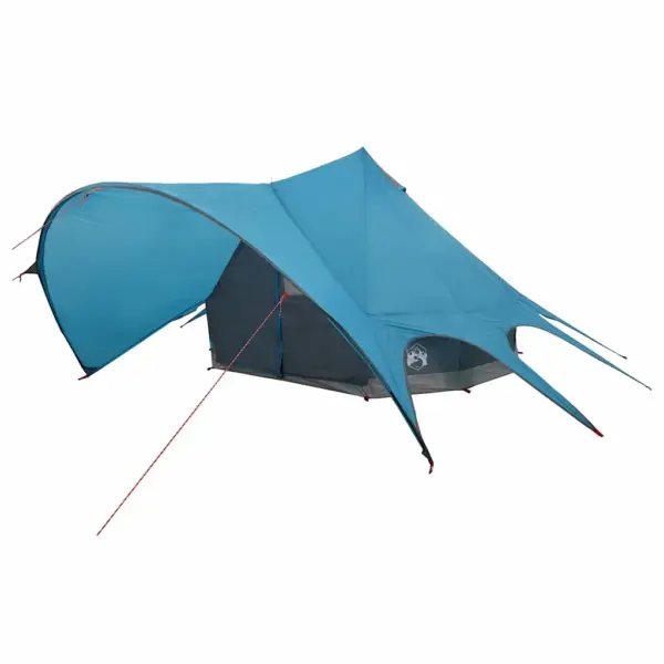 3-kohaline pere teepee telk 3-ühes katusega, sinine/hall, 312 x 312 x 197 cm – 4