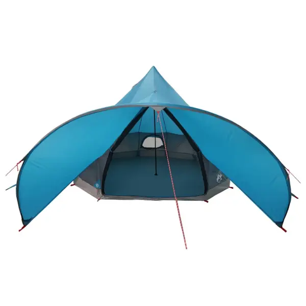 3-kohaline pere teepee telk 3-ühes katusega, sinine/hall, 312 x 312 x 197 cm – 6
