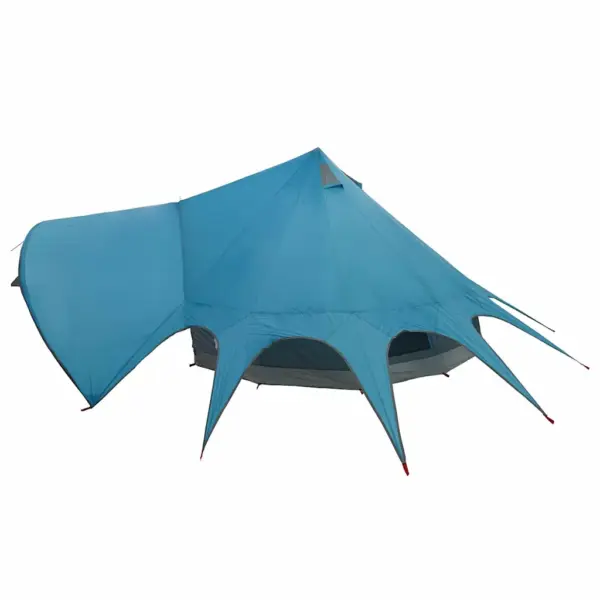 3-kohaline pere teepee telk 3-ühes katusega, sinine/hall, 312 x 312 x 197 cm – 7