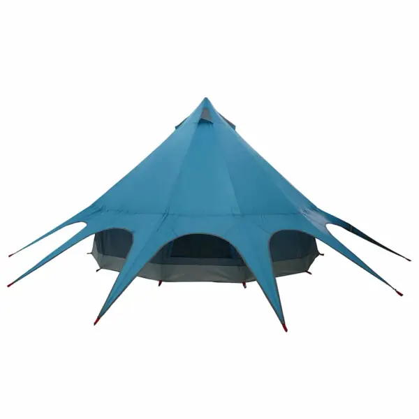 3-kohaline pere teepee telk 3-ühes katusega, sinine/hall, 312 x 312 x 197 cm – 8
