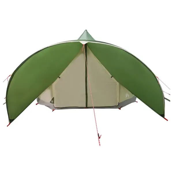 Pere teepee telk 7 inimesele, roheline ja hall, 600 x 600 x 347 cm – 5