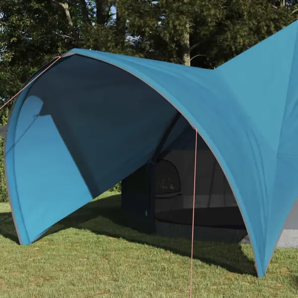 Pere teepee telk 9 inimesele, sinine-hall, veekindel, 502 x 502 x 297 cm – 3