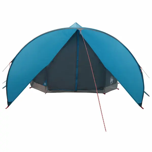 Pere teepee telk 9 inimesele, sinine-hall, veekindel, 502 x 502 x 297 cm – 5