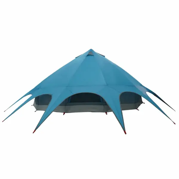 Pere teepee telk 9 inimesele, sinine-hall, veekindel, 502 x 502 x 297 cm – 8