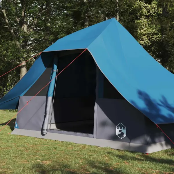 Pere tipi telk, sinine taft, 10-le, 364 x 281 x 257 cm – 3