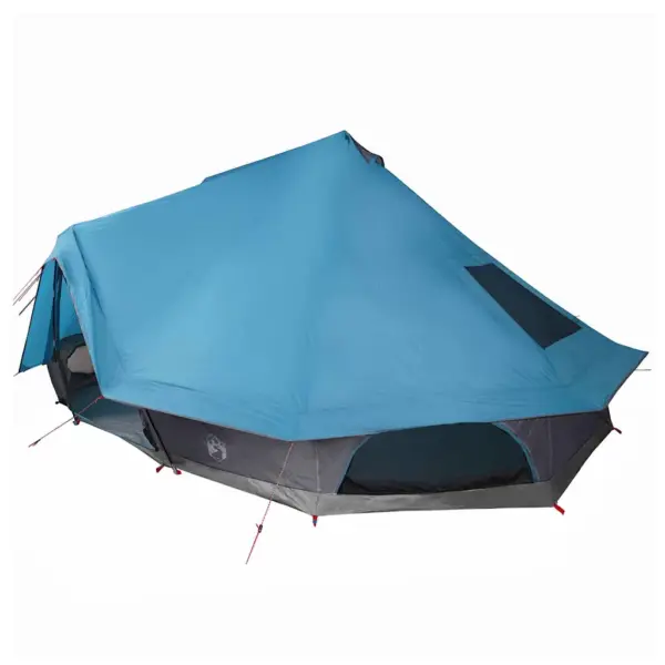 Pere tipi telk 10-le, sinine taft, E-pordi ja akendega, 680 x 430 x 270 cm – 2