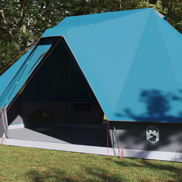 Pere tipi telk 10-le, sinine taft, E-pordi ja akendega, 680 x 430 x 270 cm – 3