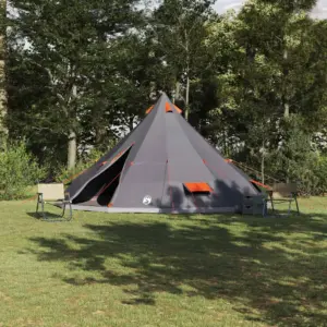 Perede tipi telk katusega, hall ja oranž taft, 12-le, 560 x 560 x 300 cm