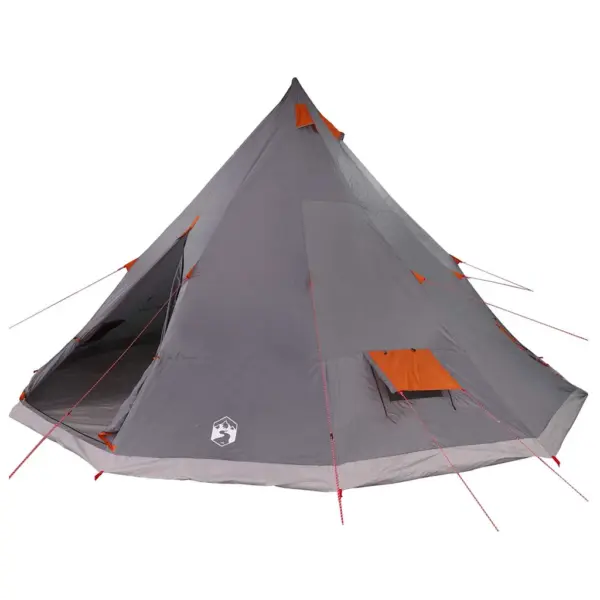 Perede tipi telk katusega, hall ja oranž taft, 12-le, 560 x 560 x 300 cm – 2