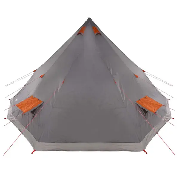 Perede tipi telk katusega, hall ja oranž taft, 12-le, 560 x 560 x 300 cm – 5