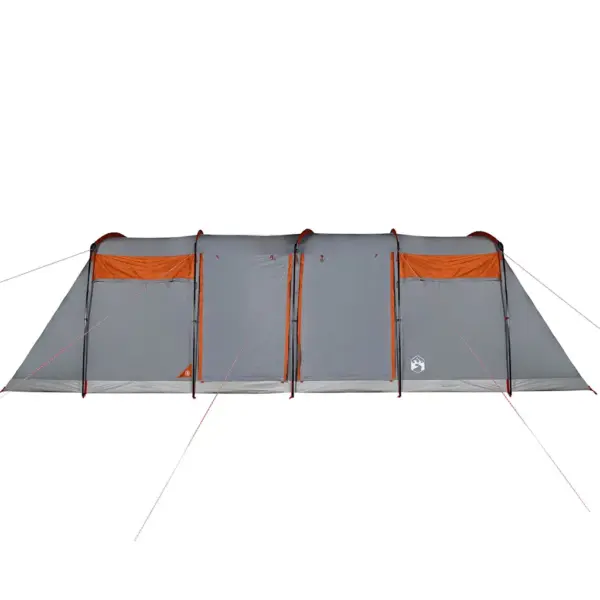 Veekindel tunneltüüpi peretelk varikatusega, 10 inimesele, hall ja oranž, 698 x 370 cm – 9