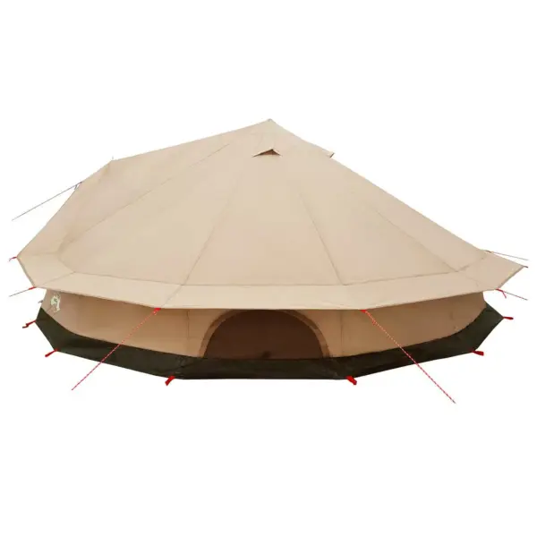 Veekindel peretelk 12 inimesele, kreemjas 185T polüester PU-kattega, 600 x 600 cm – 4
