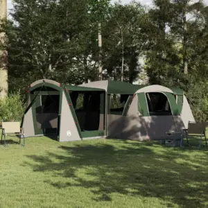 Peretelk 20 inimesele verandaga, roheline-valge, 745 x 700 x 217 cm