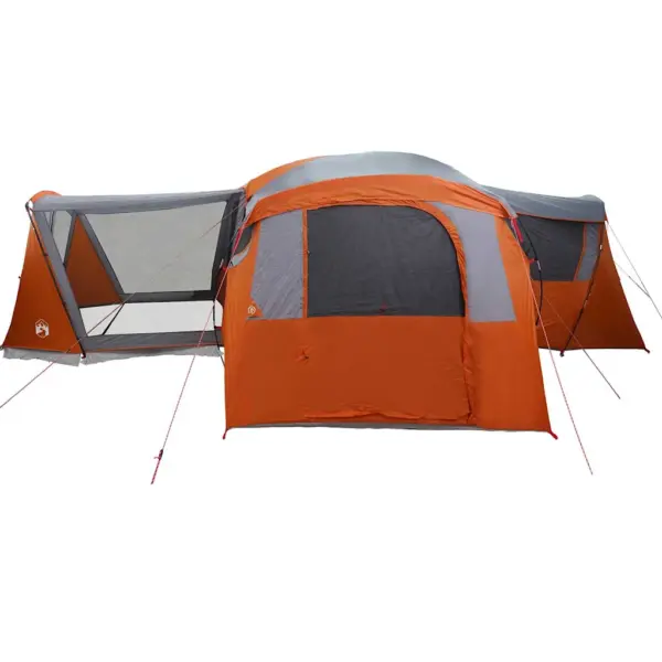 Peretelk verandaga 20 inimesele, hall/oranž, 745 x 700 x 217 cm – 5