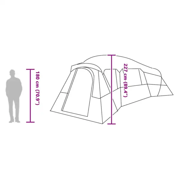Peretelk katusega 20-le, hall/oranž taft, 762 x 655 x 218 cm – 11