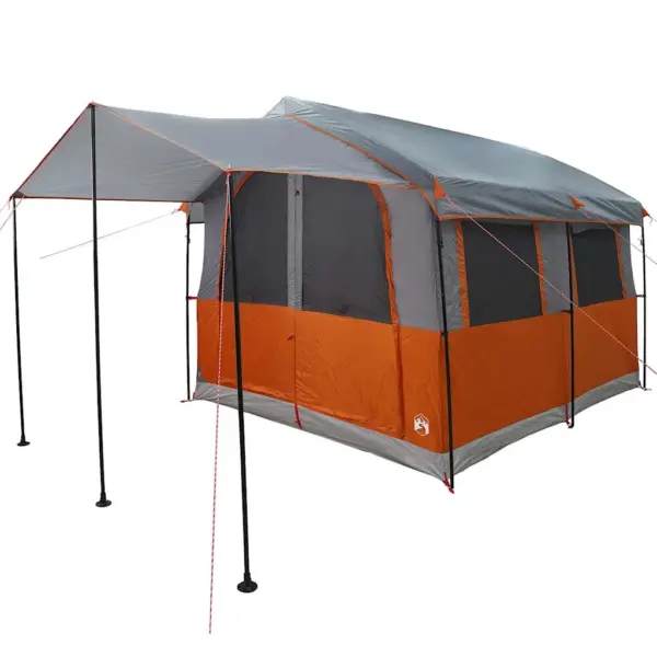 Peretelk 4-inimesele verandaga, hall ja oranž, 324 x 255 x 230 cm – 4