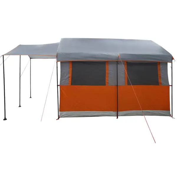 Peretelk 4-inimesele verandaga, hall ja oranž, 324 x 255 x 230 cm – 5