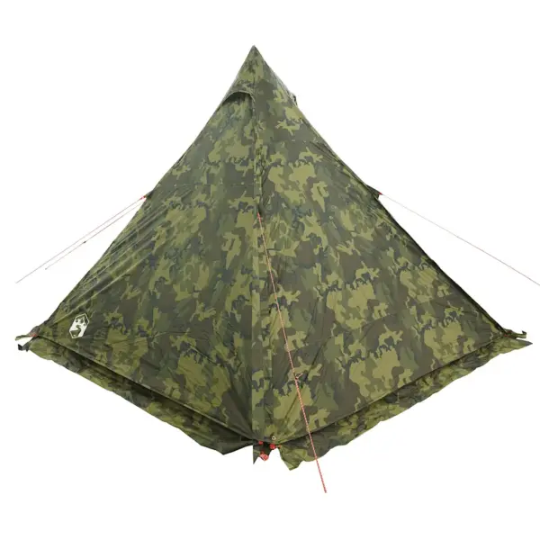 Veekindel kamuflaaž peretelk 6 inimesele, tipi-kujuline verandaga, 408 x 350 x 240 cm – 8